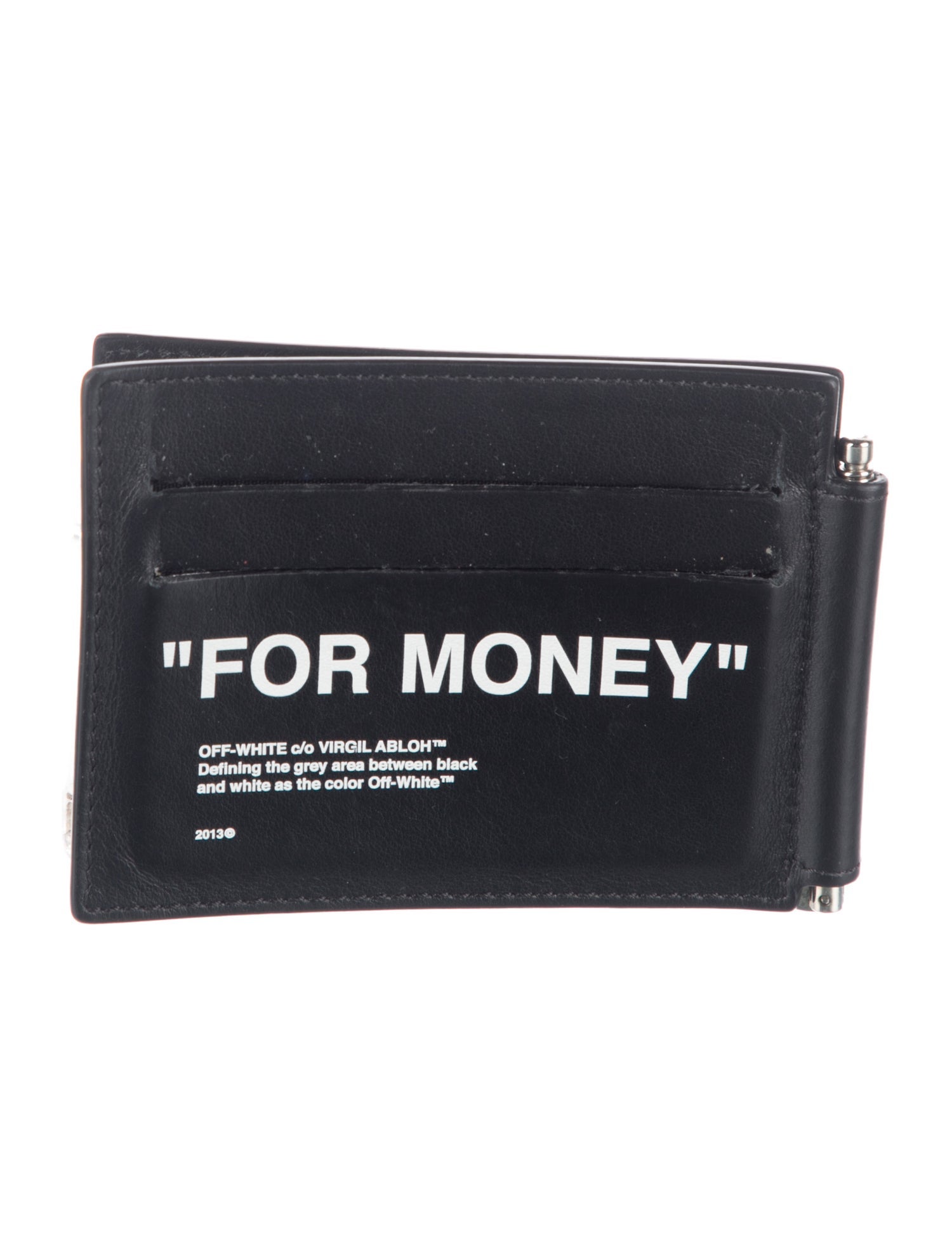 Off-White "For Money" Leather Bifold Wallet