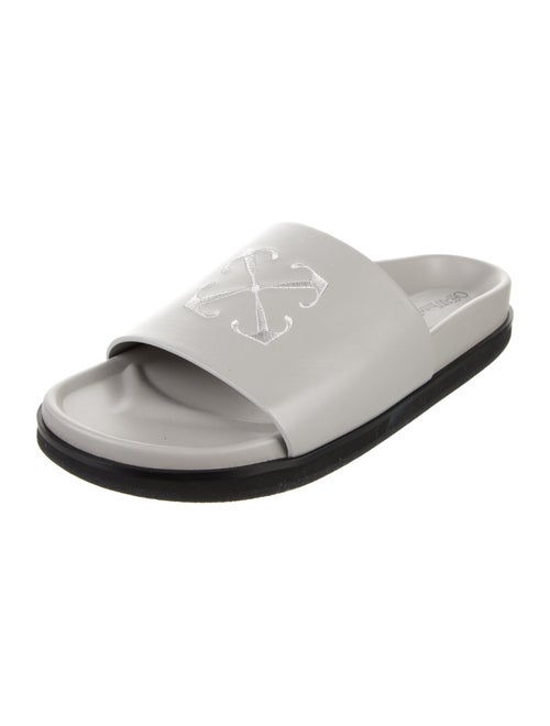 Off-White Leather Slides