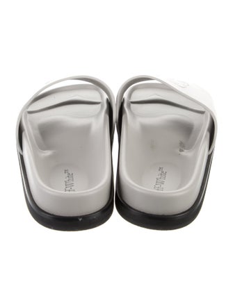 Off-White Leather Slides