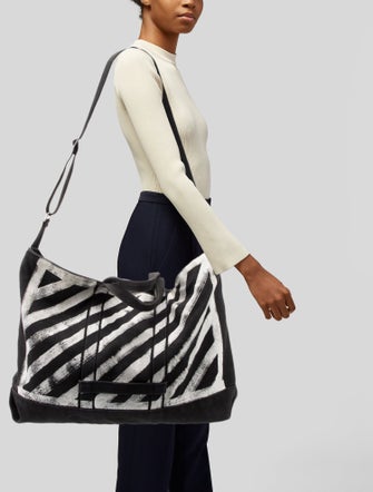 Off-White Canvas Shoulder Bag