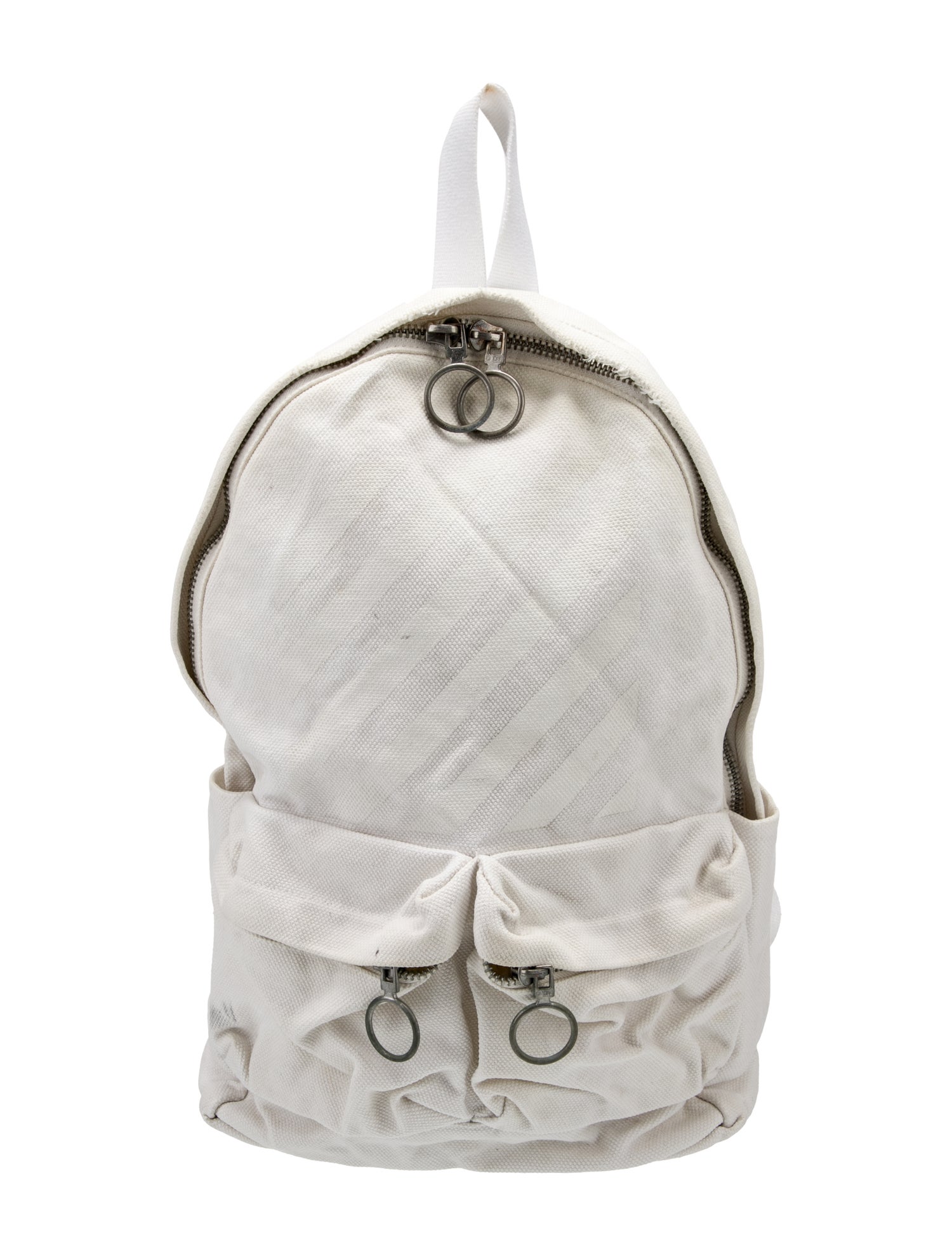 Off-White Canvas Backpack