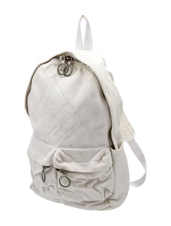Off-White Canvas Backpack