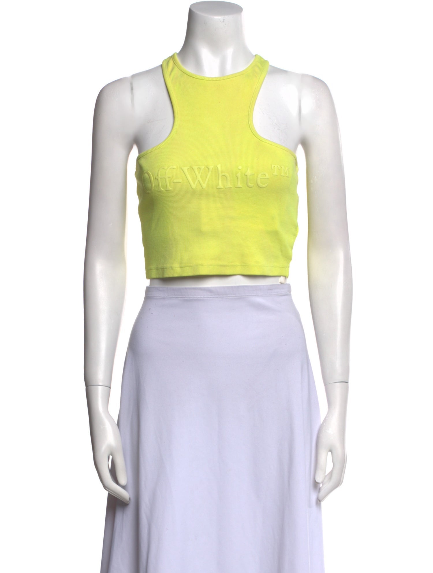 Off-White 2022 Graphic Print Crop Top