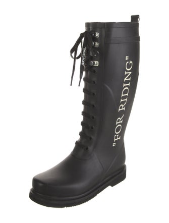 Off-White 2020 'For Riding' Rain Rain Boots