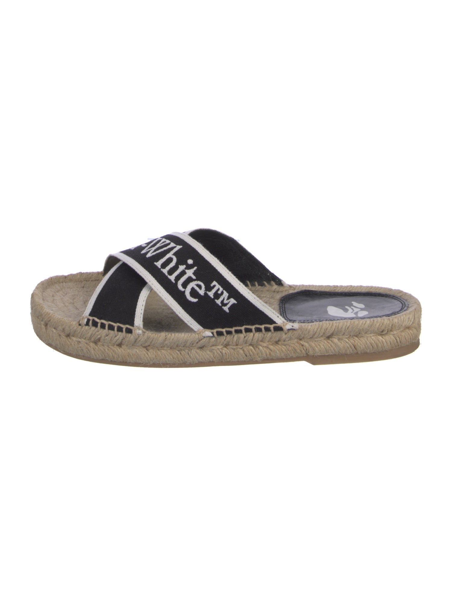 Off-White Canvas Printed Espadrilles