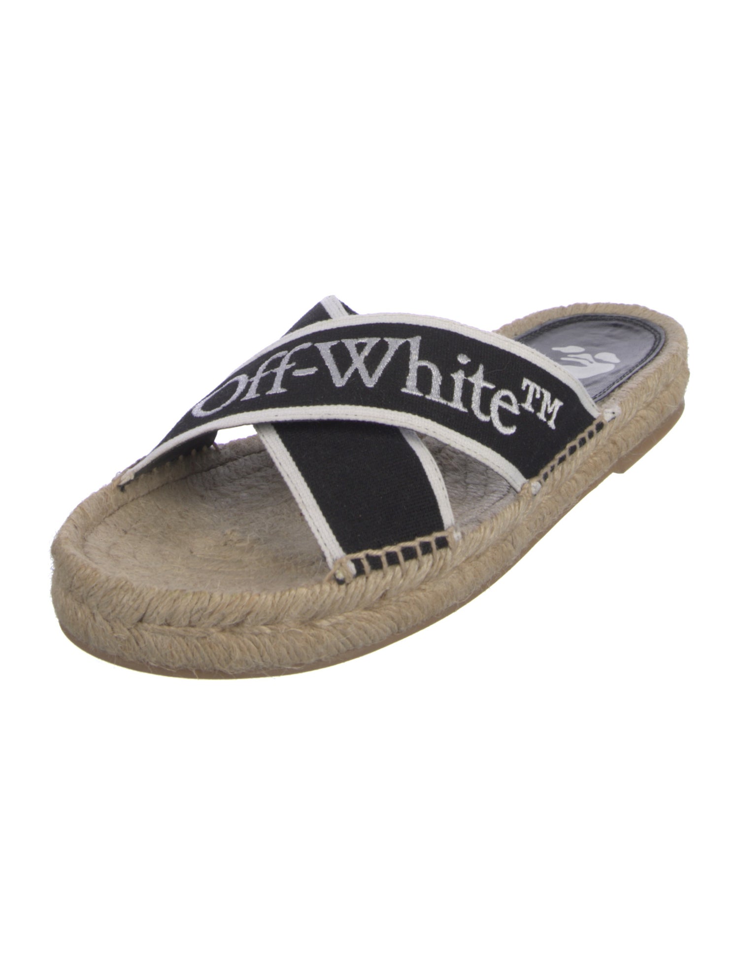 Off-White Canvas Printed Espadrilles