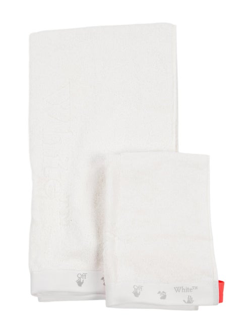 Off-White Man Swimming Logo Towel Set