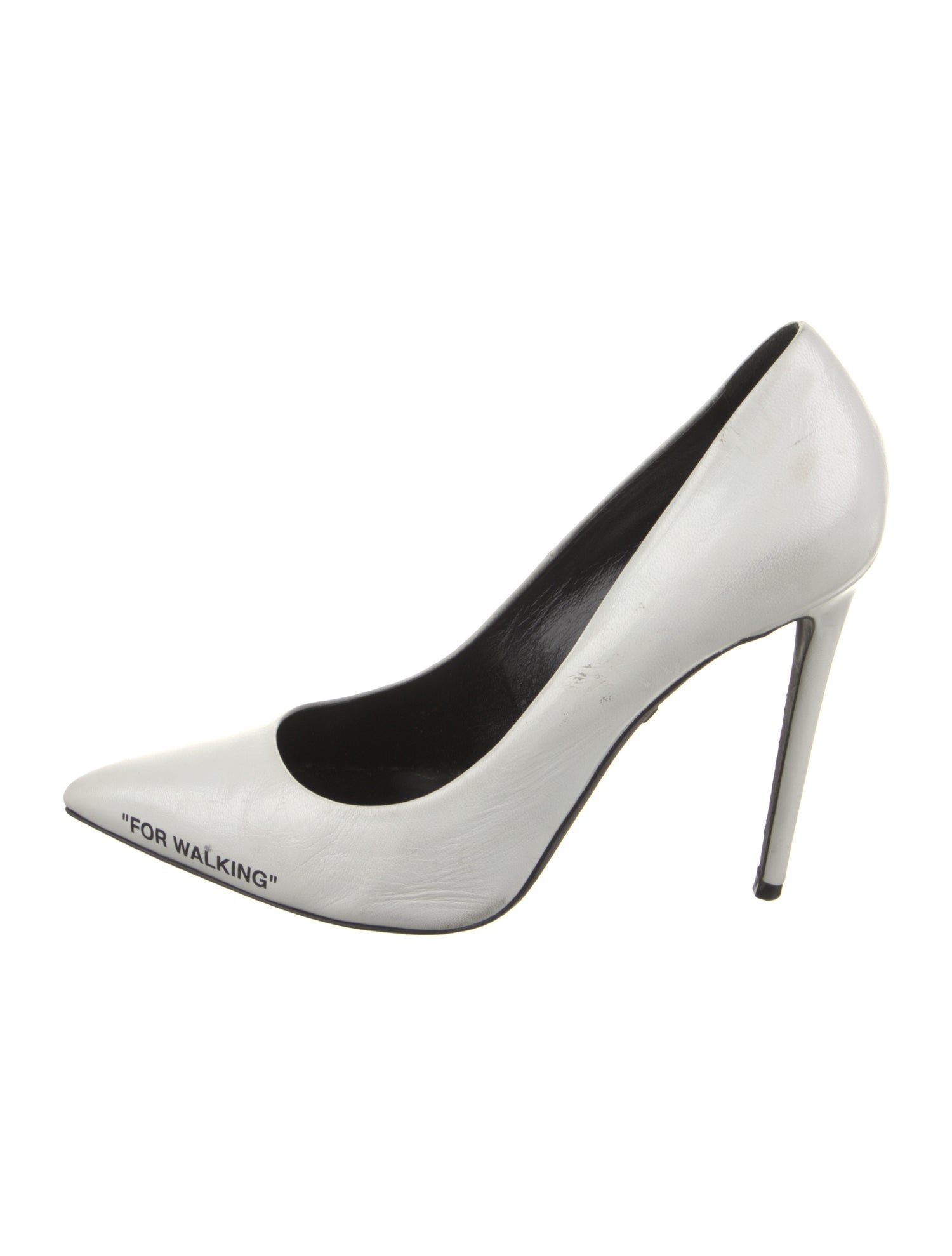 Off-White 'For Walking' Leather Pumps