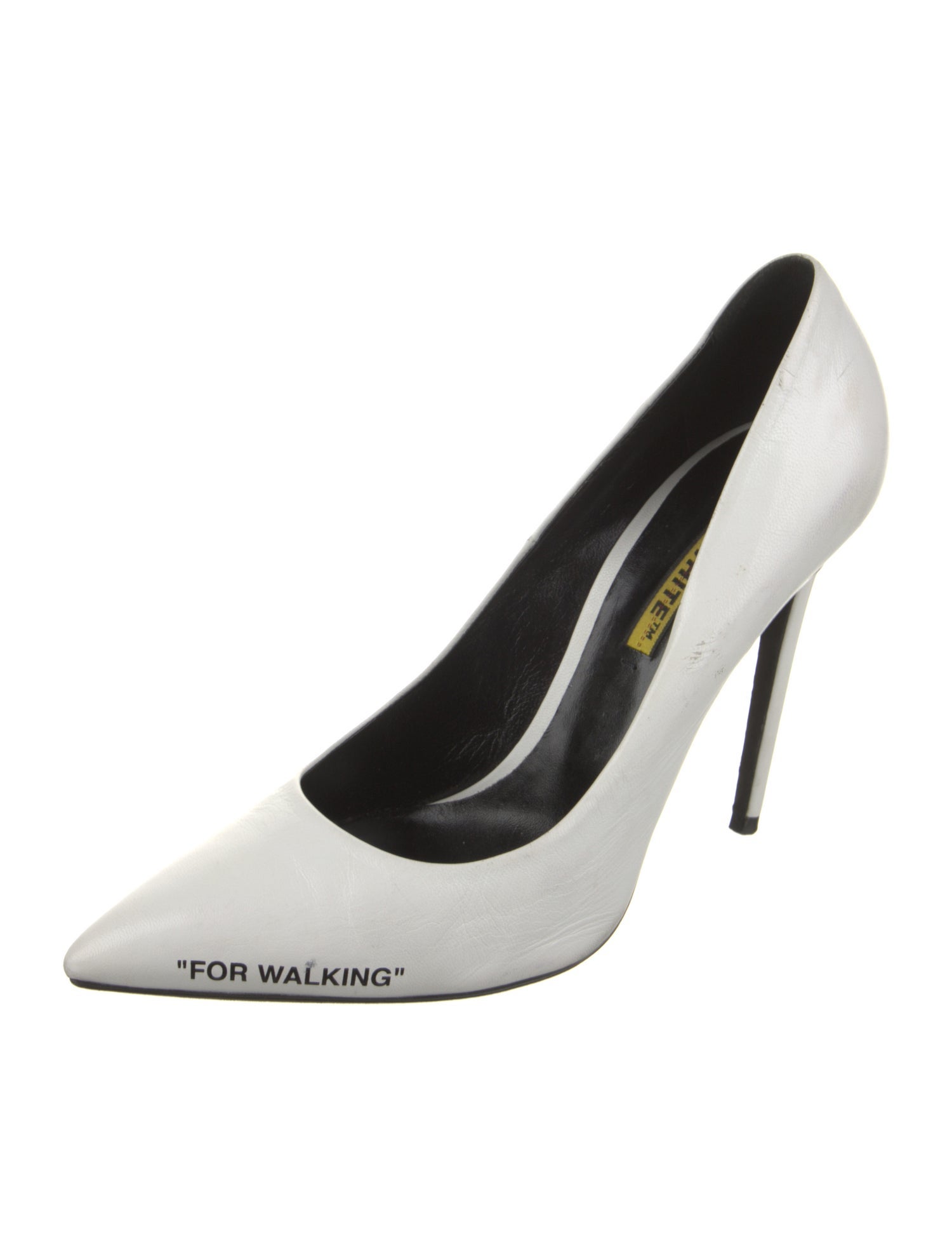 Off-White 'For Walking' Leather Pumps