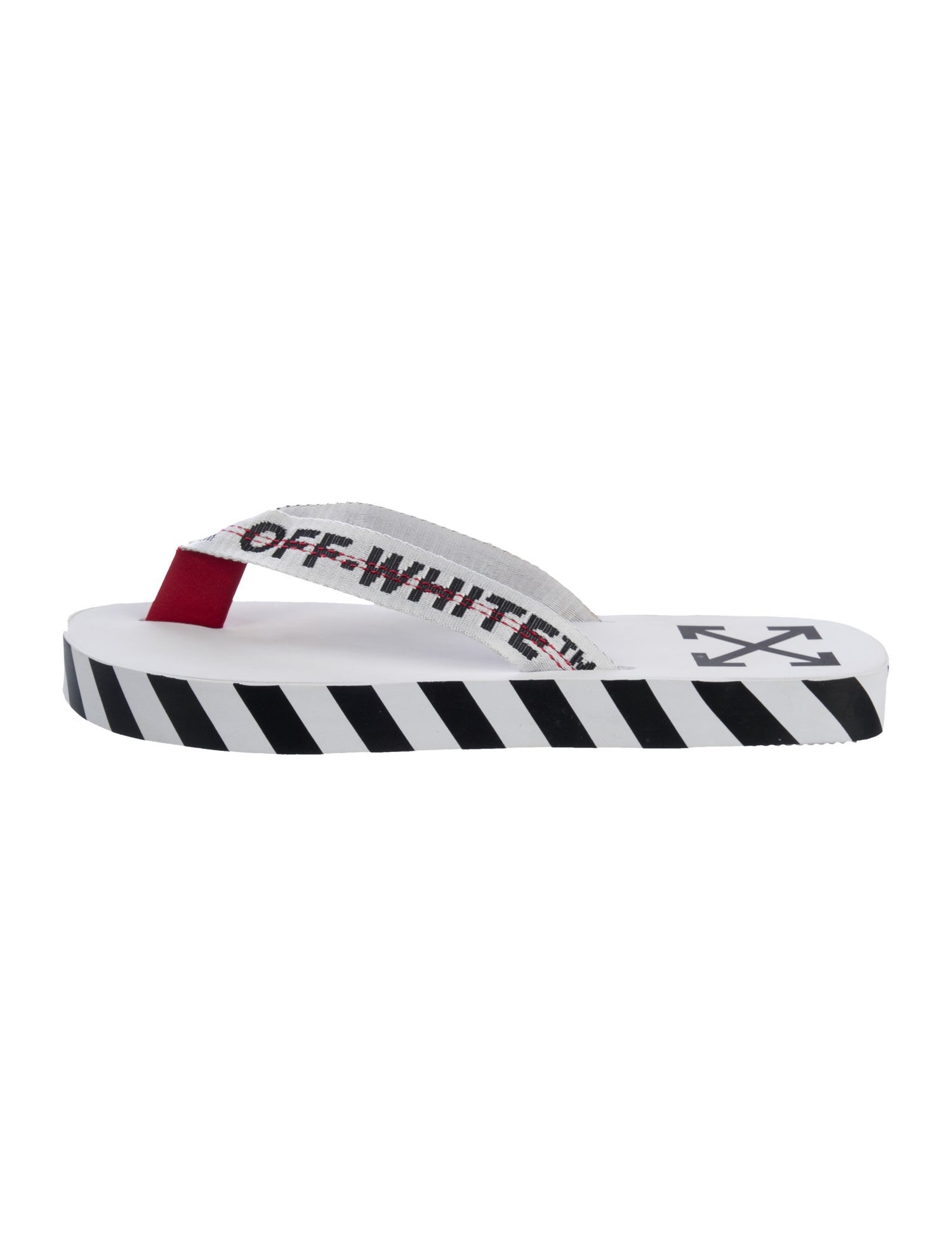 Off-White Printed Flip Flops