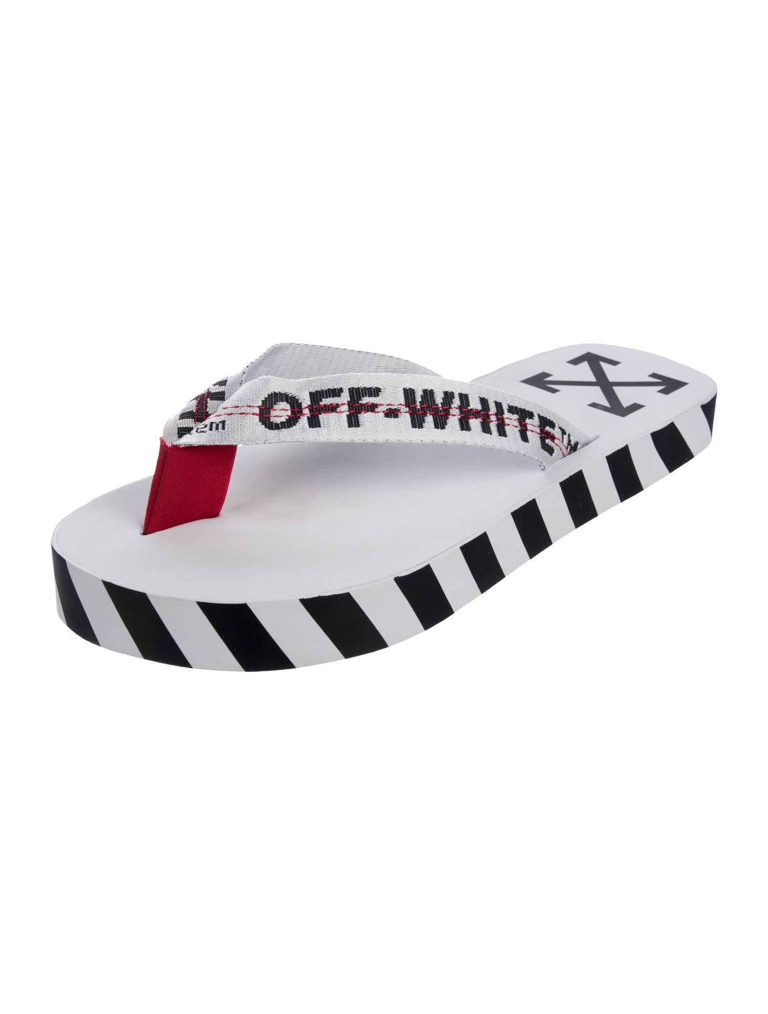 Off-White Printed Flip Flops