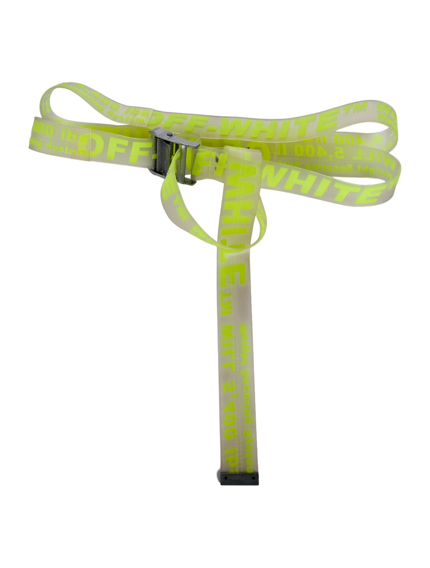 Off-White Industrial PVC Belt
