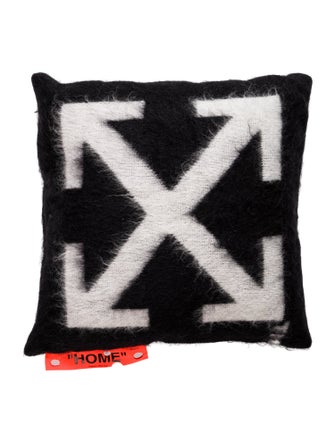 Off-White Small Mohair Arrows Cushion