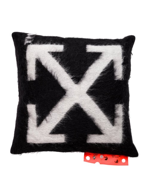 Off-White Small Mohair Arrows Cushion