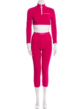 Off-White Nylon Pant Set