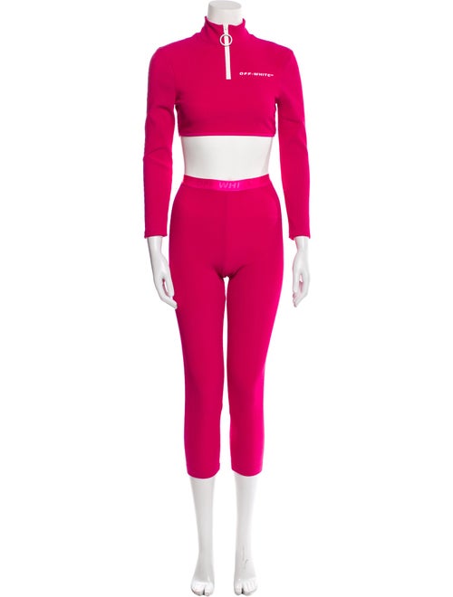 Off-White Nylon Pant Set