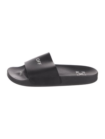 Off-White Rubber Graphic Print Slides
