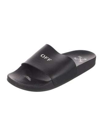 Off-White Rubber Graphic Print Slides