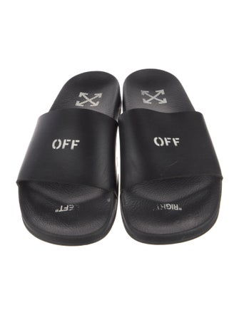 Off-White Rubber Graphic Print Slides
