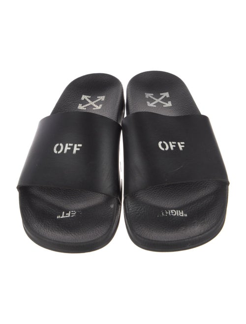 Off-White Rubber Graphic Print Slides