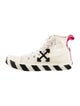 Off-White Canvas Striped Sneakers