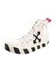 Off-White Canvas Striped Sneakers