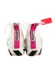 Off-White Canvas Striped Sneakers