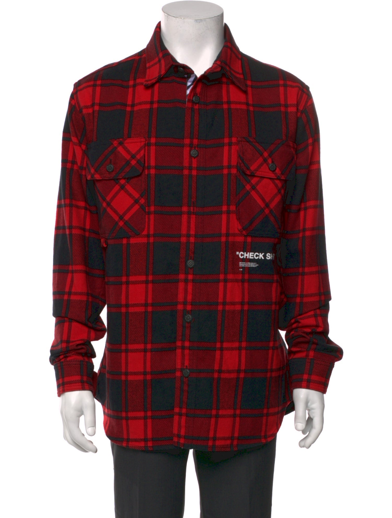 Off-White 2019 Plaid Print Shirt