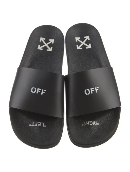 Off-White Rubber Printed Slides
