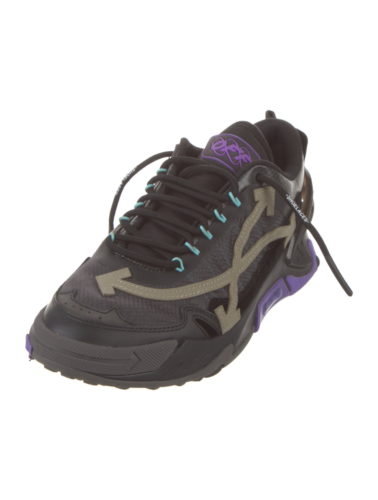 Off-White Odsy-2000 'Black Purple' Sneakers