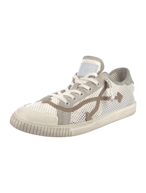 Off-White Mesh Colorblock Pattern Sneakers