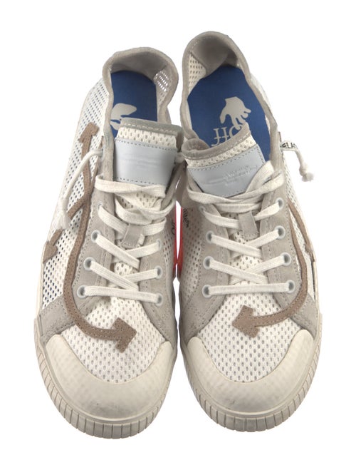 Off-White Mesh Colorblock Pattern Sneakers