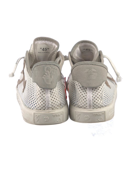 Off-White Mesh Colorblock Pattern Sneakers