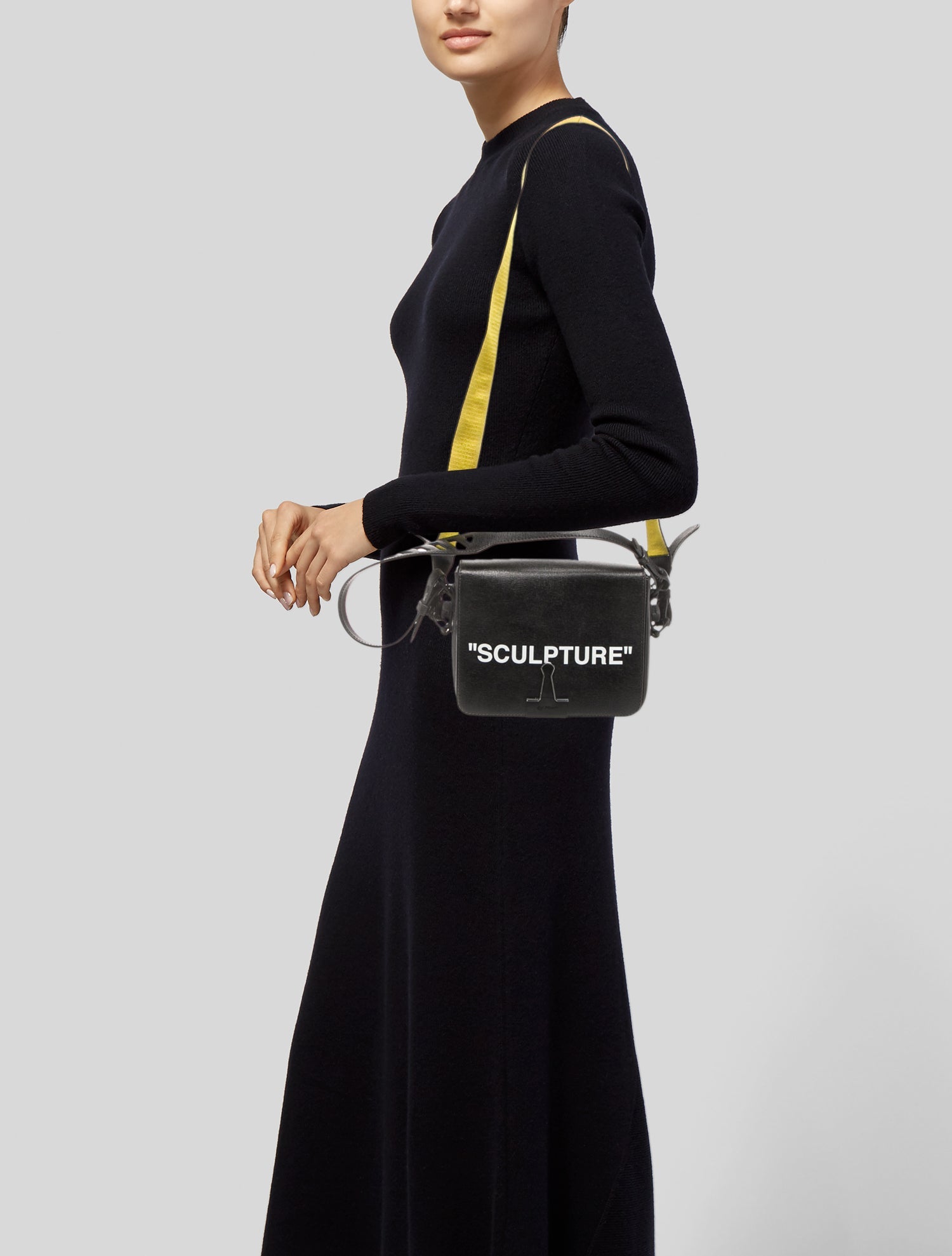 Off-White Leather Crossbody Bag