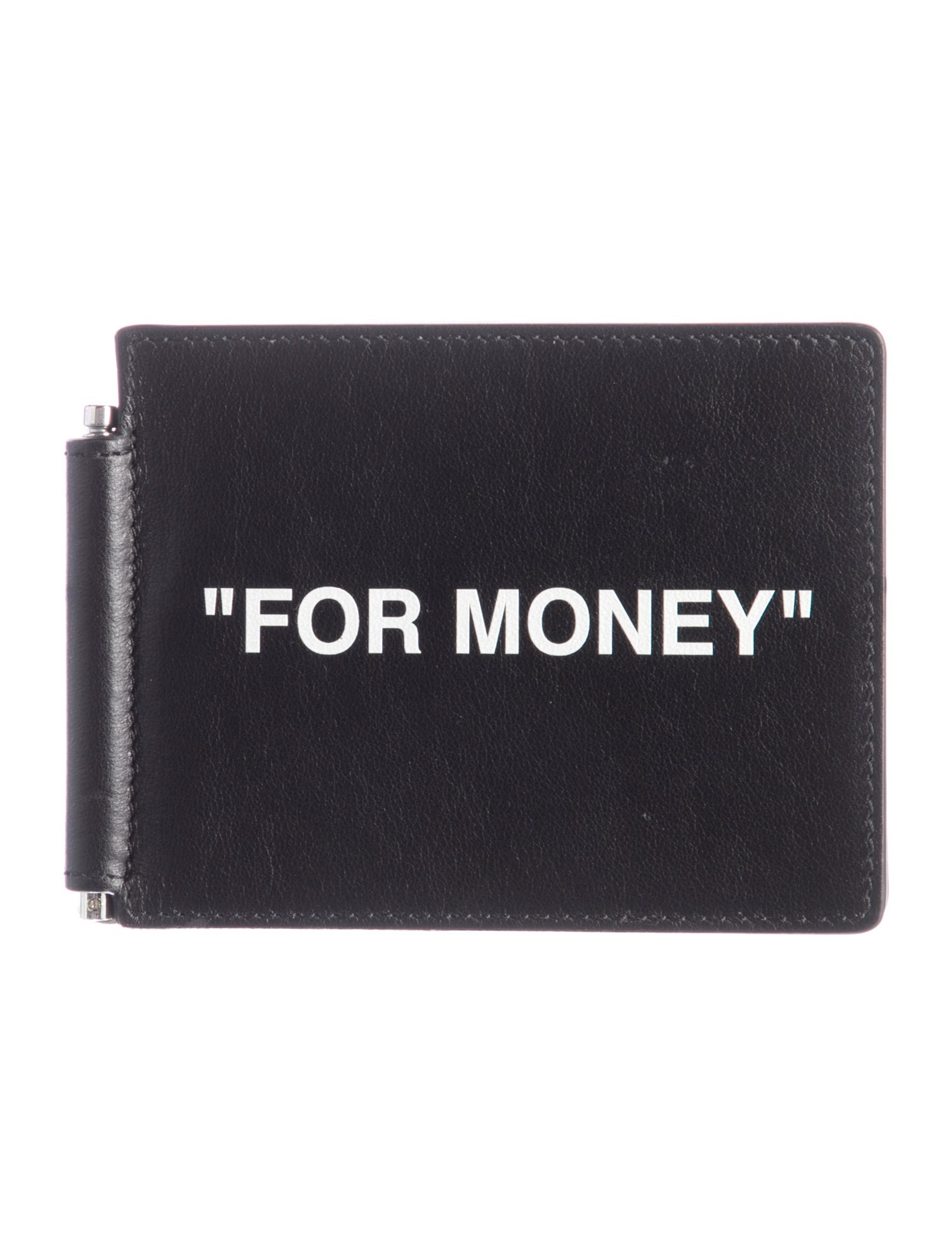 Off-White "For Money" Leather Compact Wallet