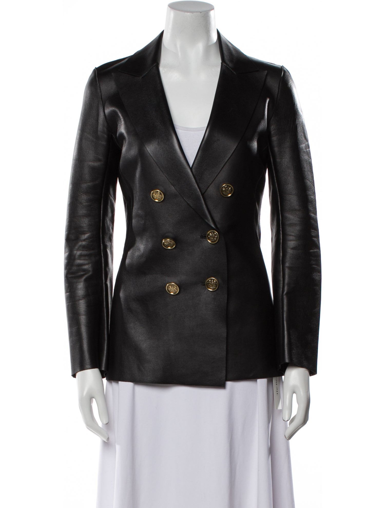 Off-White Leather Blazer