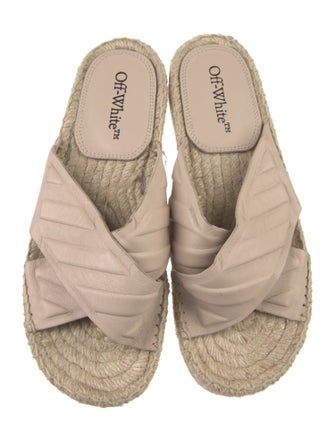 Off-White Diagonals Jute Espadrilles