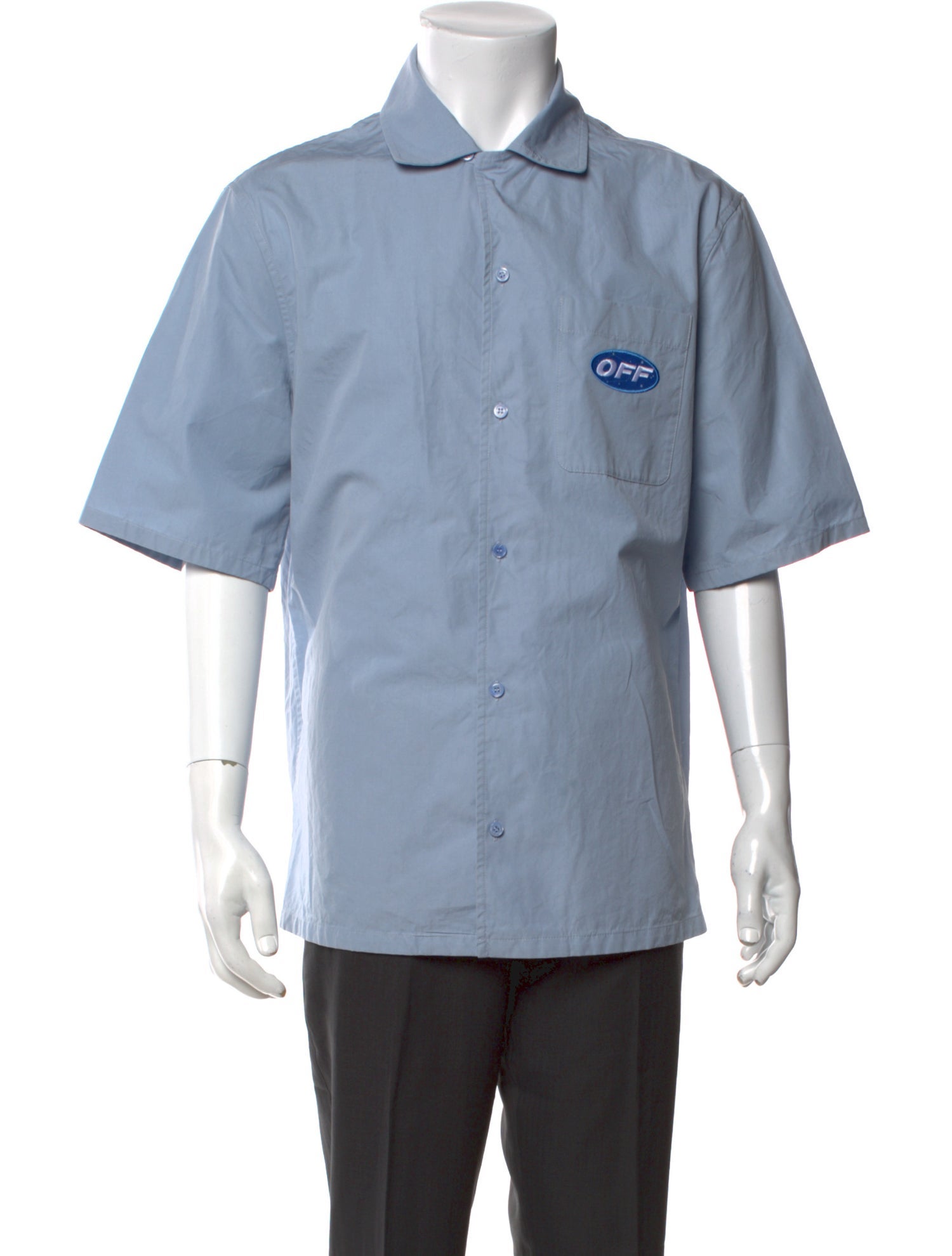 Off-White Graphic Print Short Sleeve Shirt