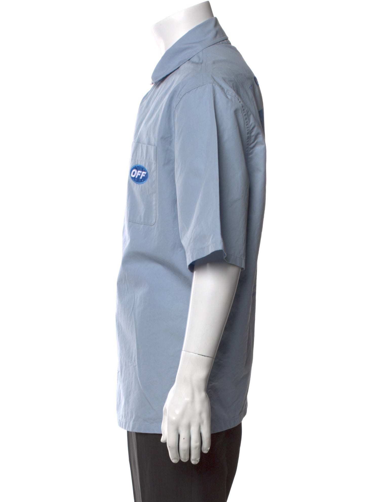 Off-White Graphic Print Short Sleeve Shirt