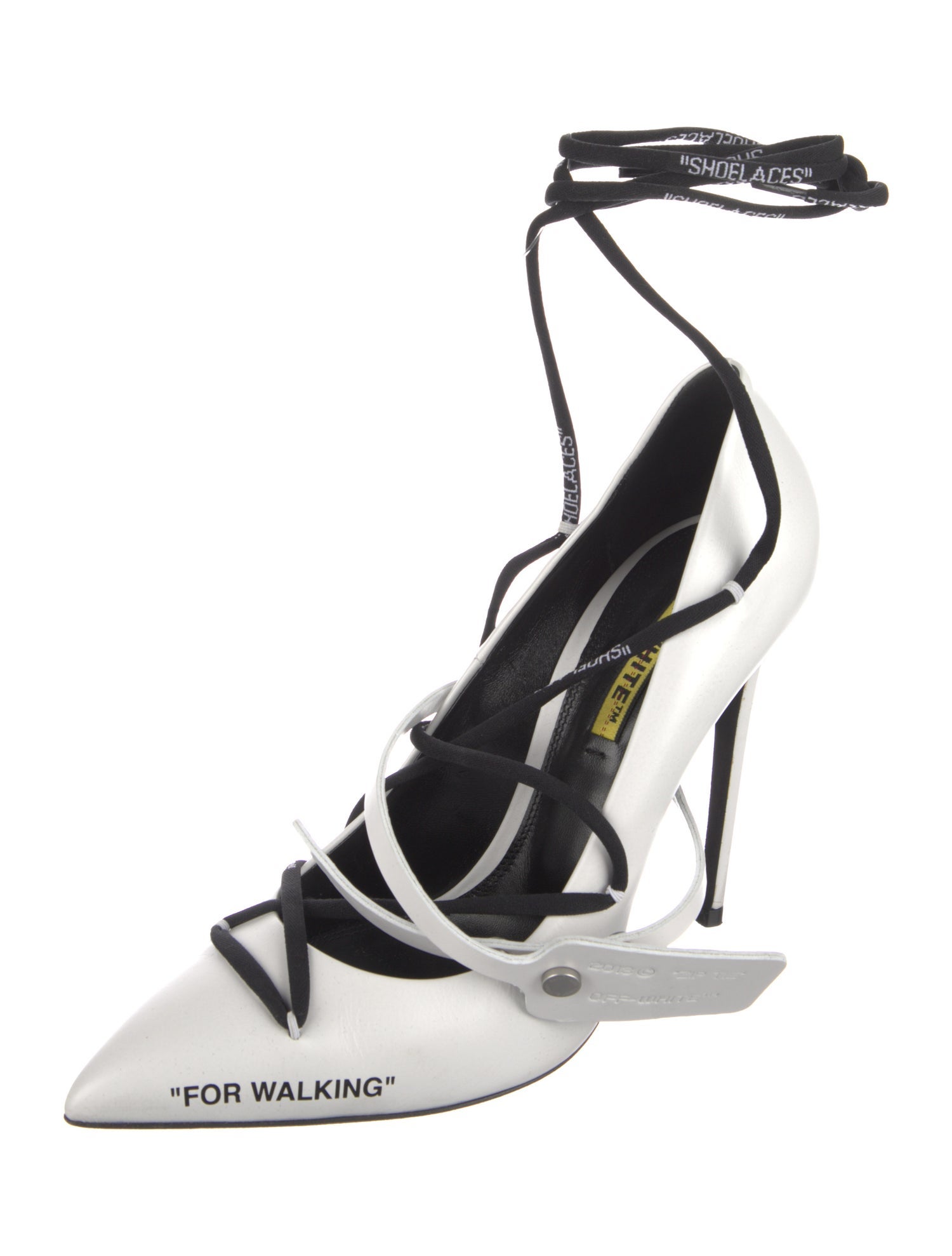Off-White For Walking Leather D'Orsay Pumps