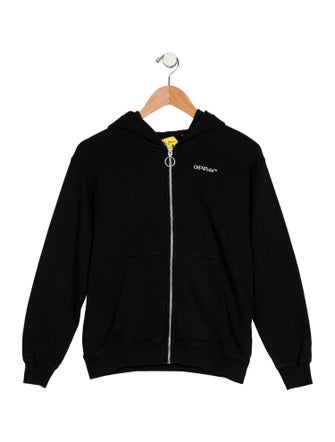 Off-White Boys' Woven Logo Zip-Up Jacket