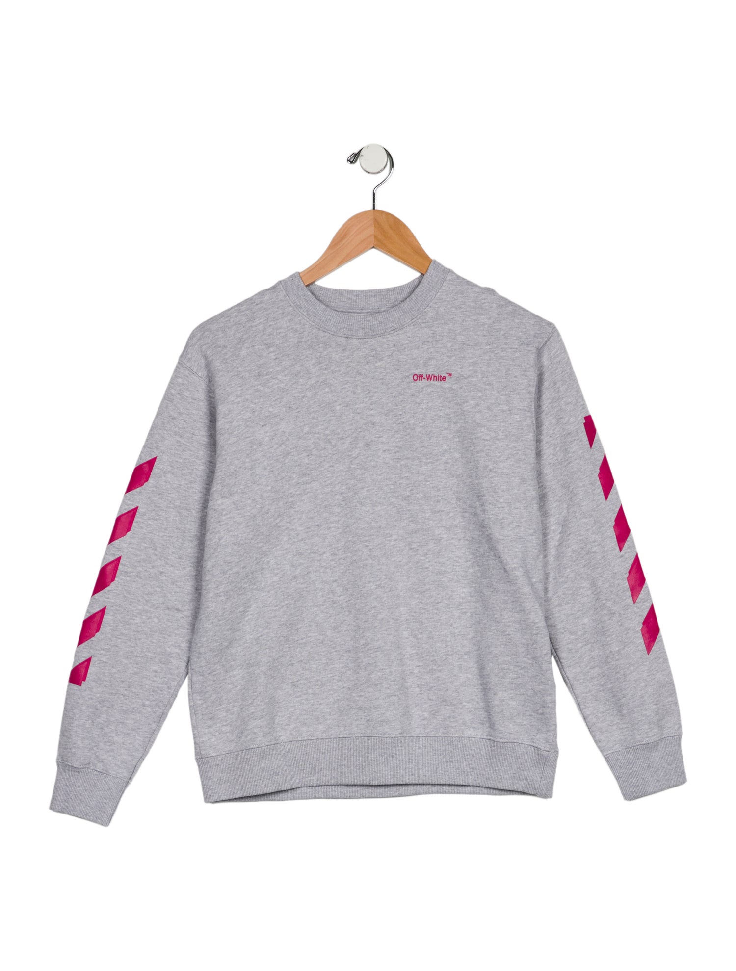Off-White Girls' Woven Logo Crew Neck w/Tags