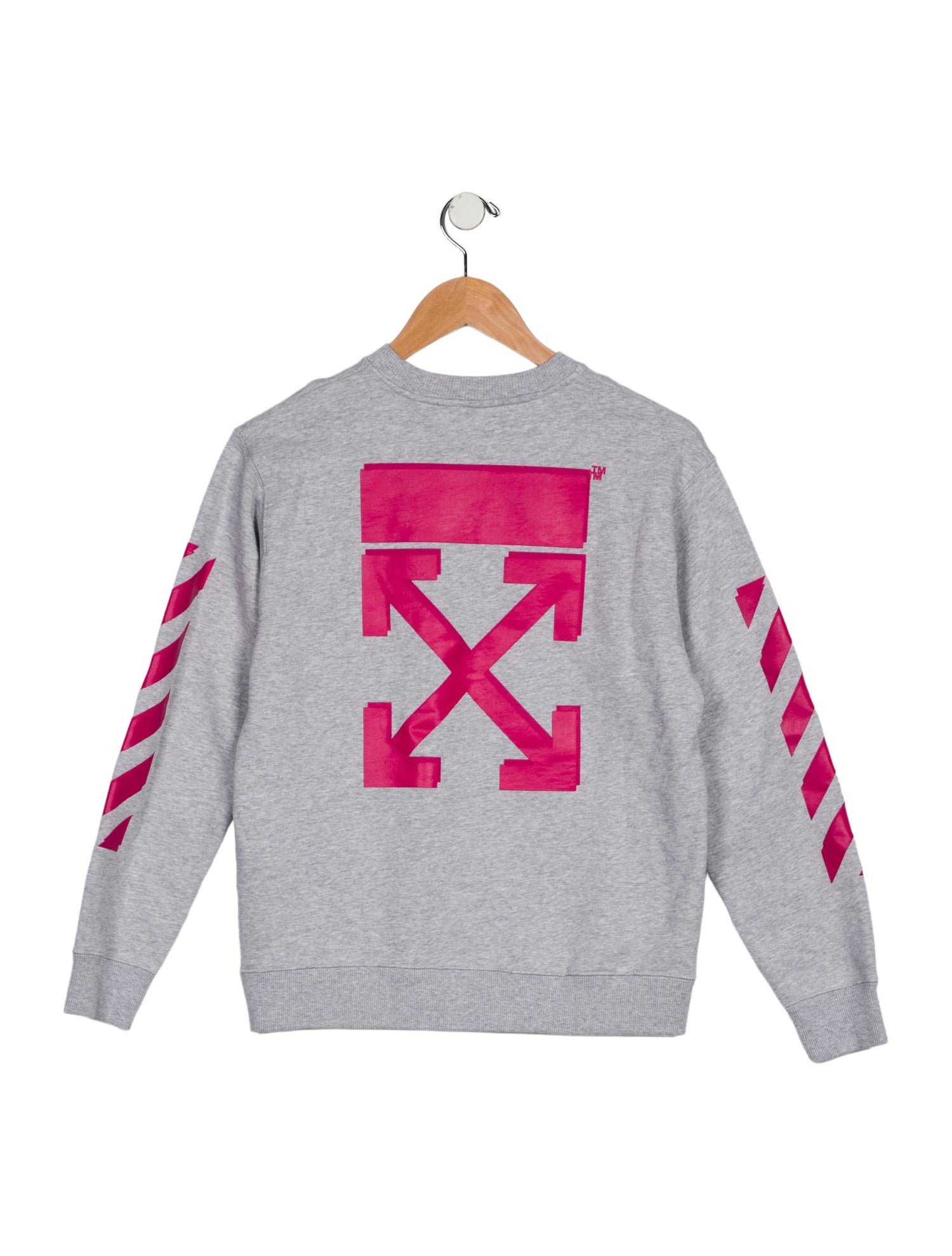 Off-White Girls' Woven Logo Crew Neck w/Tags