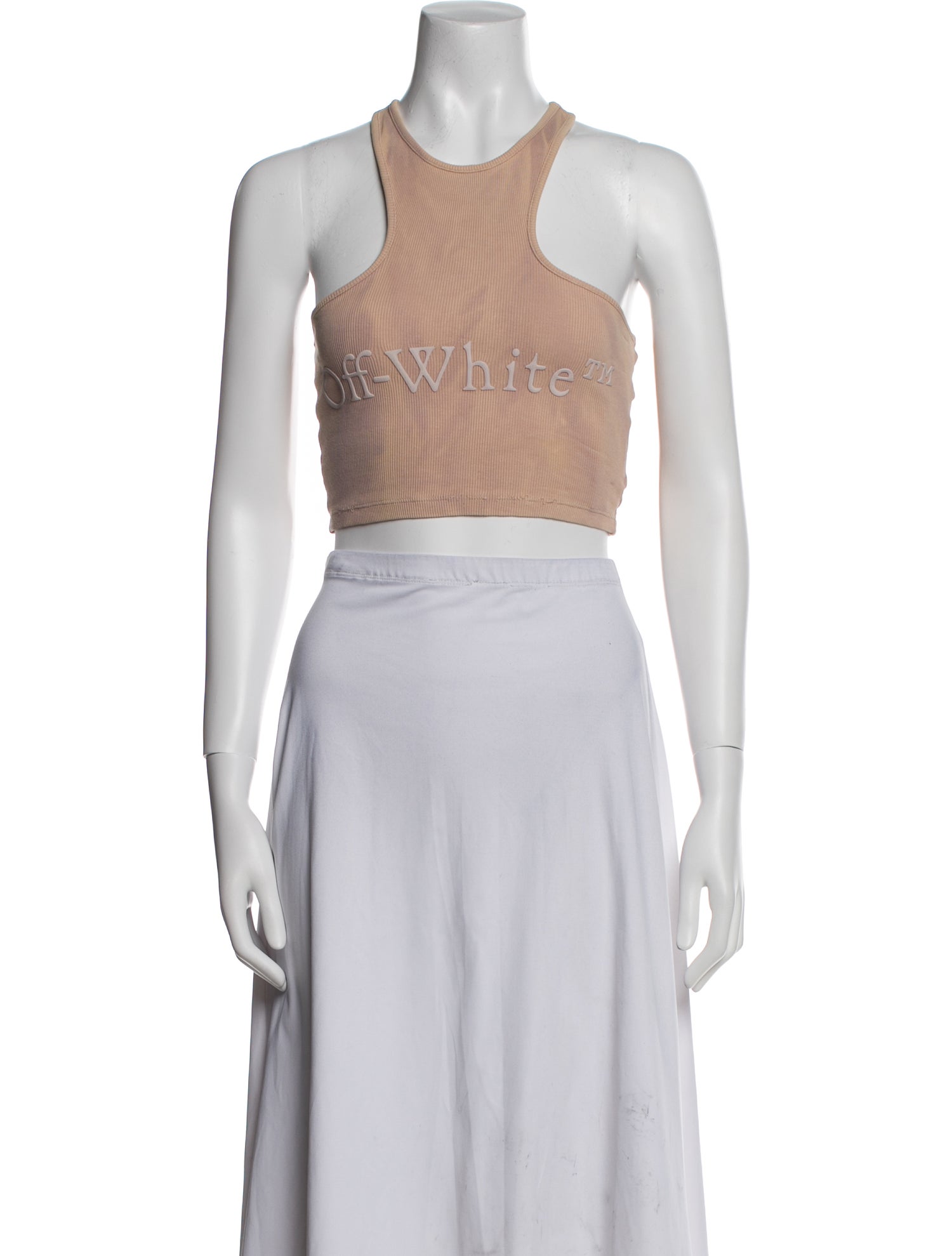 Off-White 2022 Graphic Print Crop Top