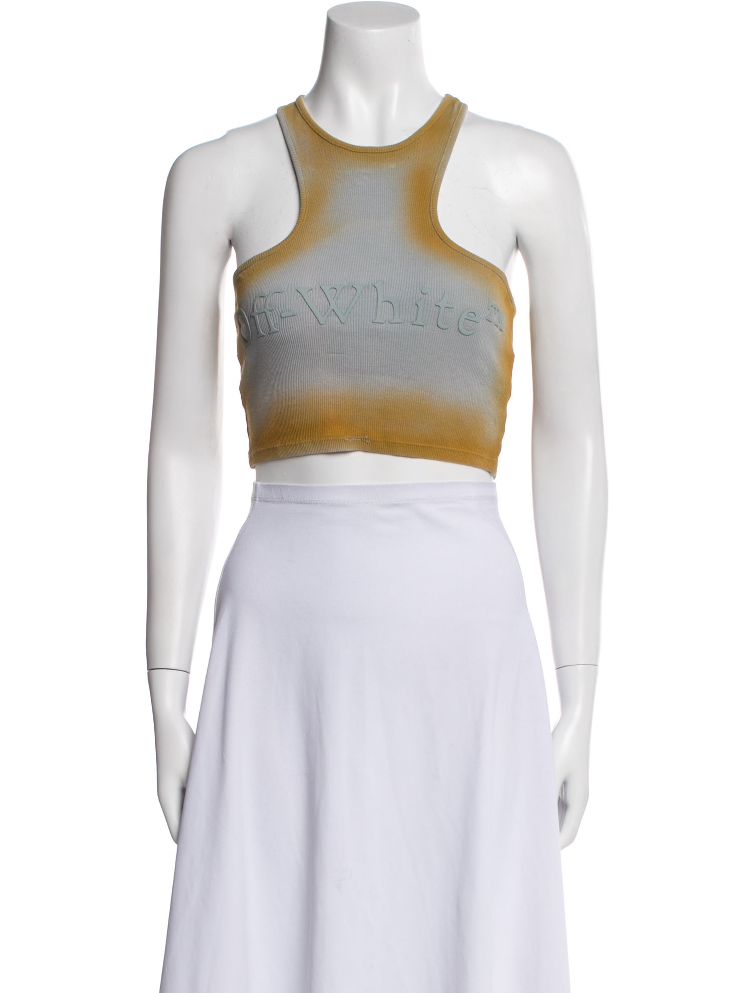 Off-White 2022 Printed Crop Top