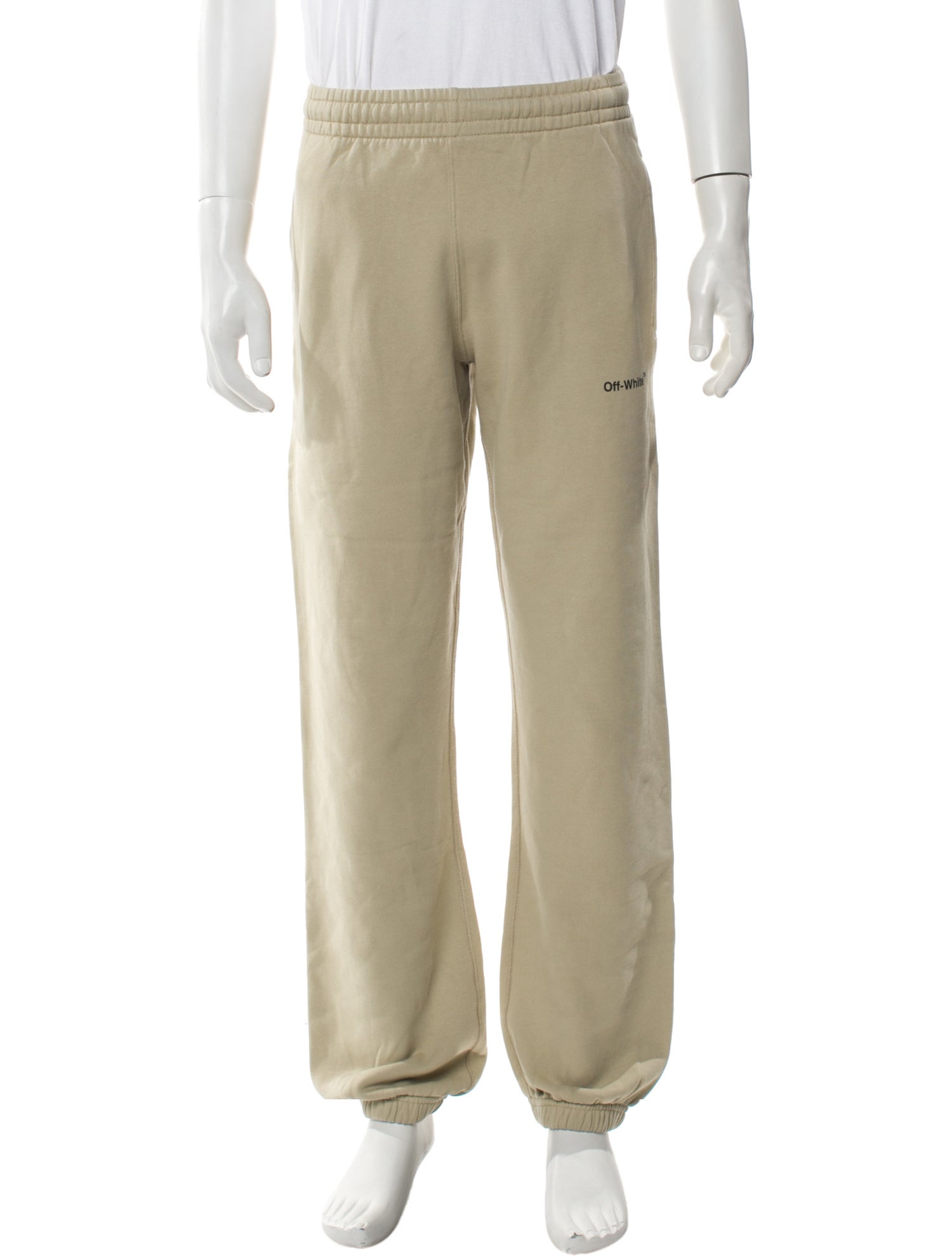 Off-White Caravaggio Diagonals Graphic Print Lounge Bottoms w/ Tags