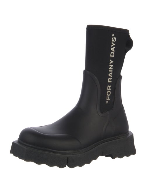 Off-White Rubber Printed Rain Boots