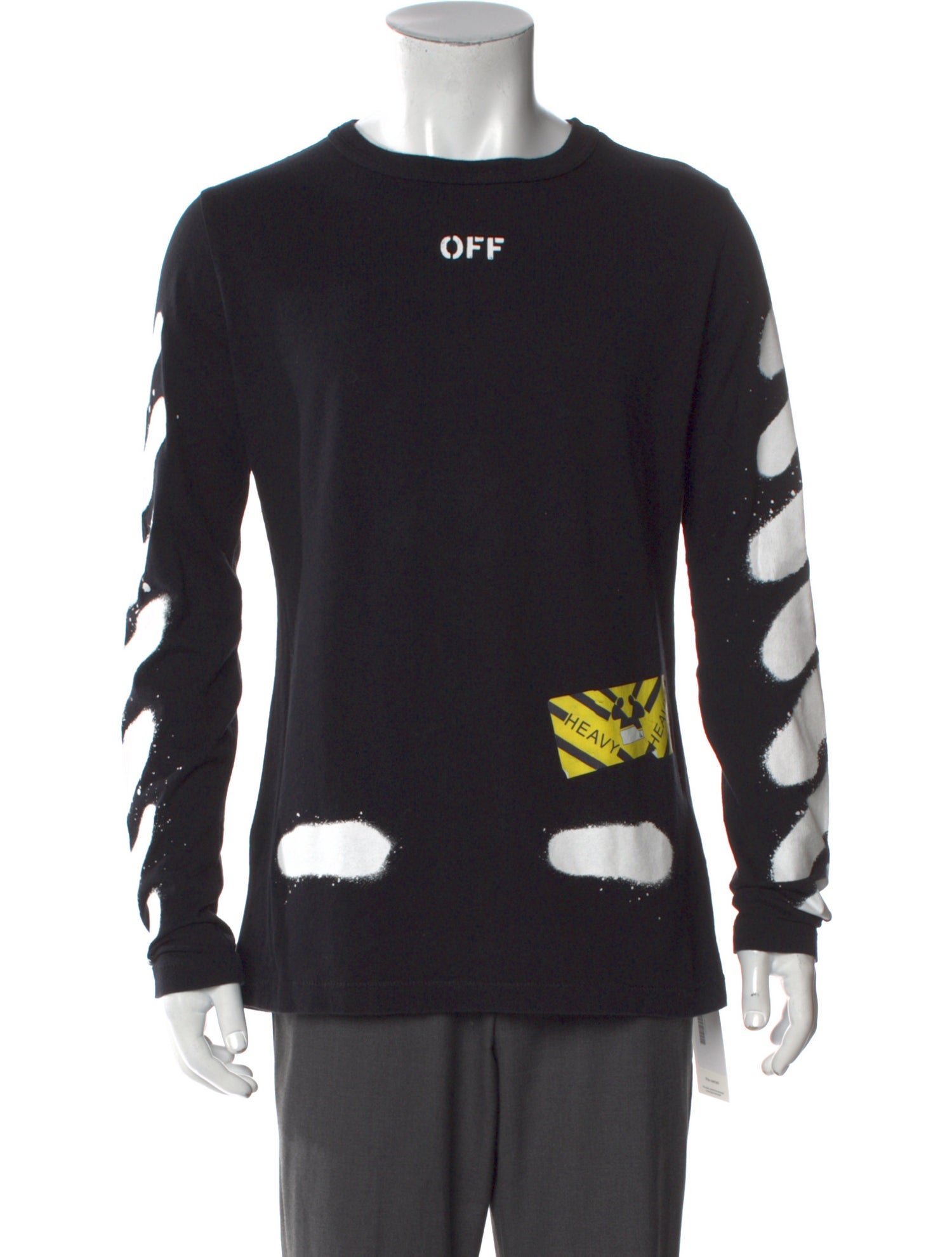 Off-White Spray Diagonals Graphic Print T-Shirt
