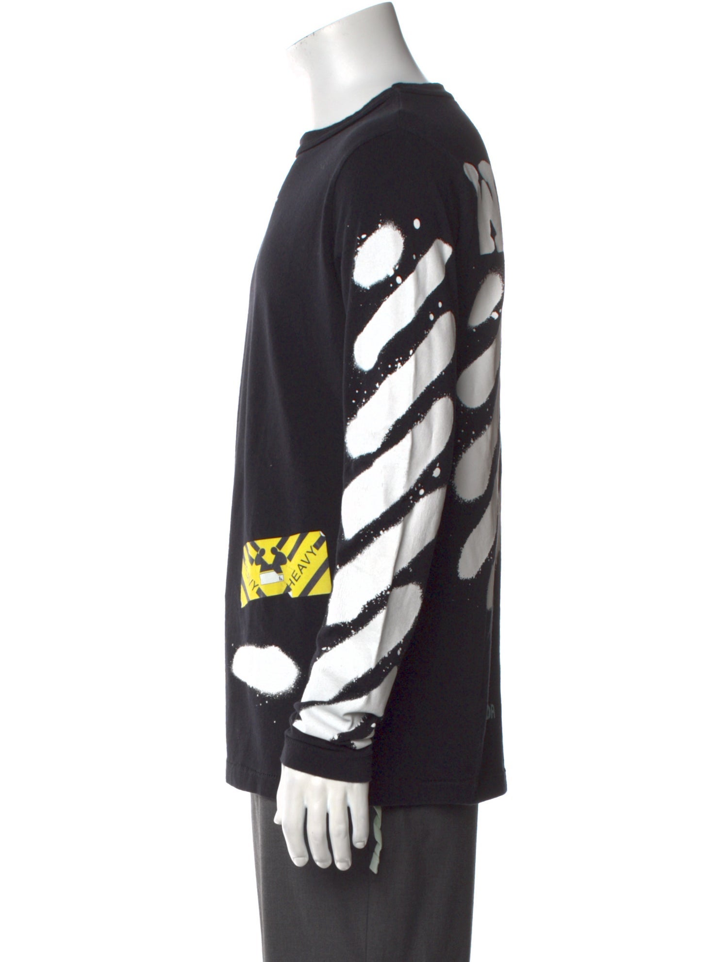 Off-White Spray Diagonals Graphic Print T-Shirt