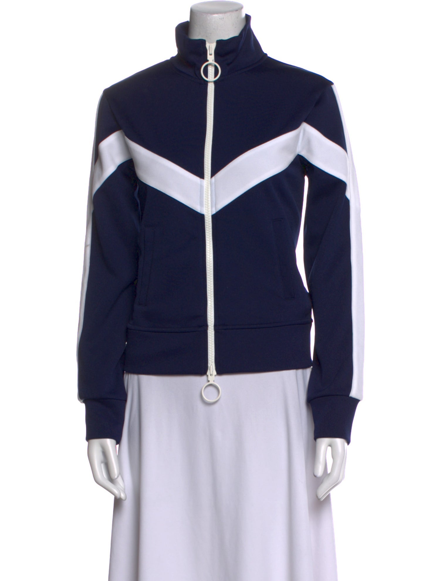 Off-White 2018 Colorblock Pattern Sweatshirt